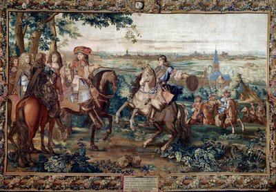 Continued from the Histoire du Roi: “” Capture of Lille by Louis XIV, August 1667 after the cardboard of Saint Andre. Painting made by Jean Mozin