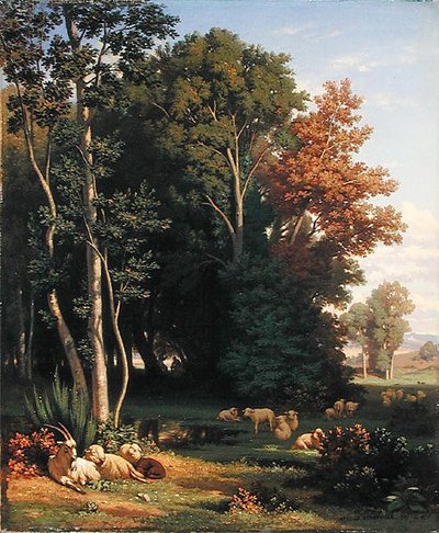 Landskap og dyr av Jean Achille Benouville
