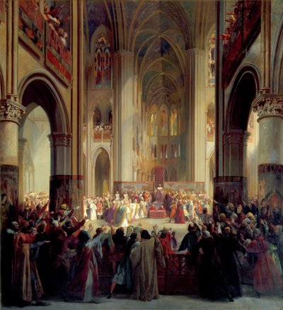 Generalstatene i Paris, 1328, midten av 1800-tallet. av Jean Alaux