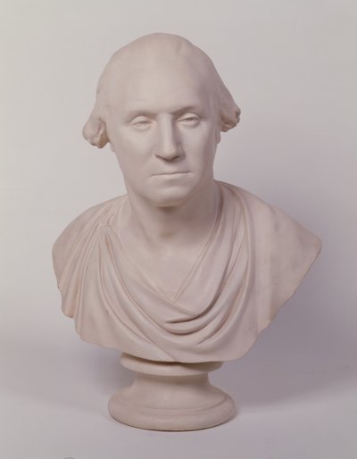 George Washington (malt gips) av Jean Antoine Houdon