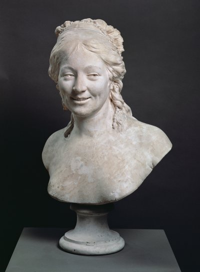 Portrettbyste av Madame Houdon, kona til kunstneren, 1786 (gips) av Jean Antoine Houdon