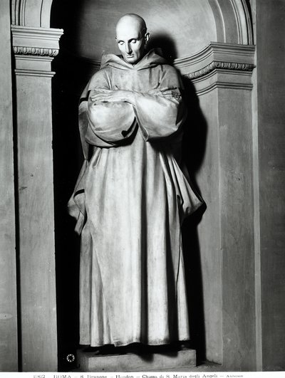 Saint Bruno av Köln (marmor) av Jean Antoine Houdon