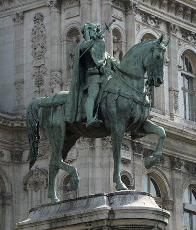 Rytterstatue av prevot av kjøpmennene i Paris Etienne Marcel av Jean Antoine Marie Idrac