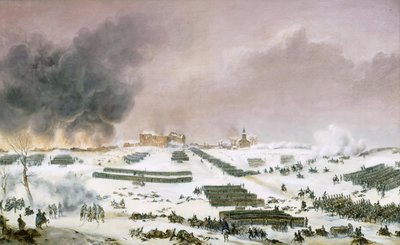 Slaget ved Preussisch-Eylau 7. februar 1807 av Jean Antoine Simeon Fort