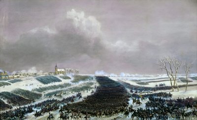 Slaget ved Preussisch-Eylau 8. februar 1807 av Jean Antoine Simeon Fort