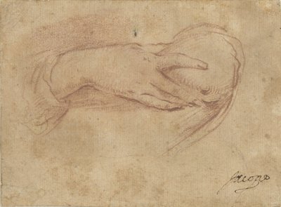 Hånden på et bryst av Jean Antoine Watteau (rejected attribution)