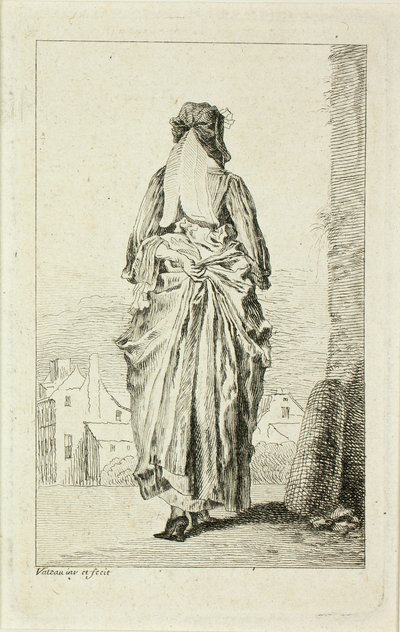 Modusfigurer av Jean Antoine Watteau