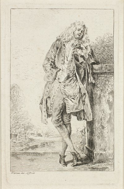 Modusfigurer av Jean Antoine Watteau