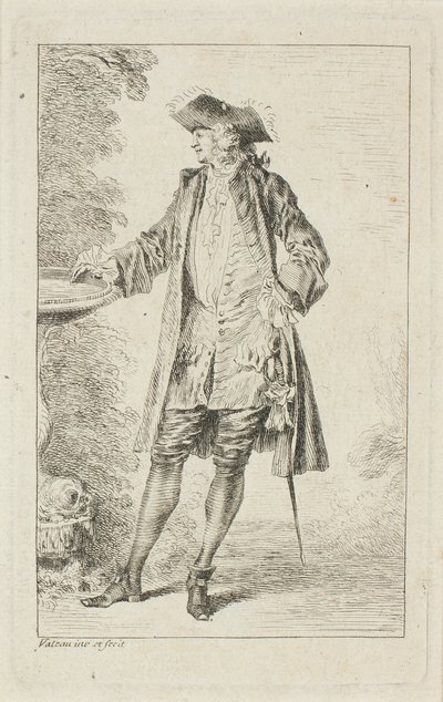 Modusfigurer av Jean Antoine Watteau