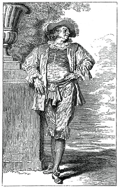 Bondedrakt, 1885 av Jean Antoine Watteau