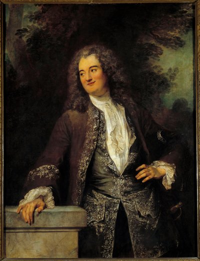 Portrett av et Gentilman-maleri av Jean Antoine Watteau (1684-1721) 1715 Søn. 1,3x0,97 m av Jean Antoine Watteau
