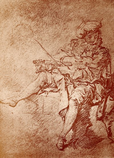 Fiolinisten av Jean Antoine Watteau