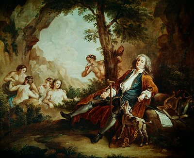 Portrett av Antoine de la Roque av Jean Antoine Watteau