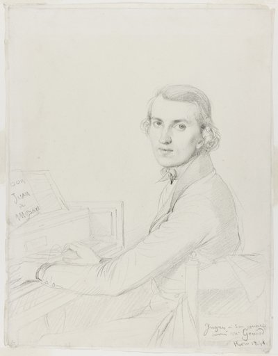 Charles Gounod, 1841 av Jean Auguste Dominique Ingres