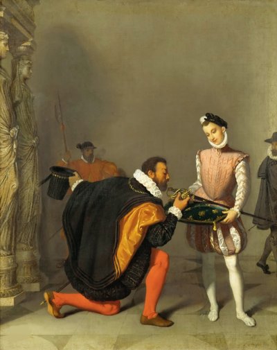 Don Pedro fra Toledo kysser Henry IVs sverd, 1819. av Jean Auguste Dominique Ingres