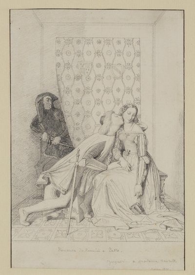 Francesca da Rimini og Paolo av Jean Auguste Dominique Ingres