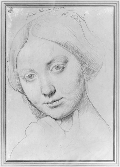Louise de Broglie, grevinne av Haussonville, ca. 1842 (grafitt på papir) av Jean Auguste Dominique Ingres
