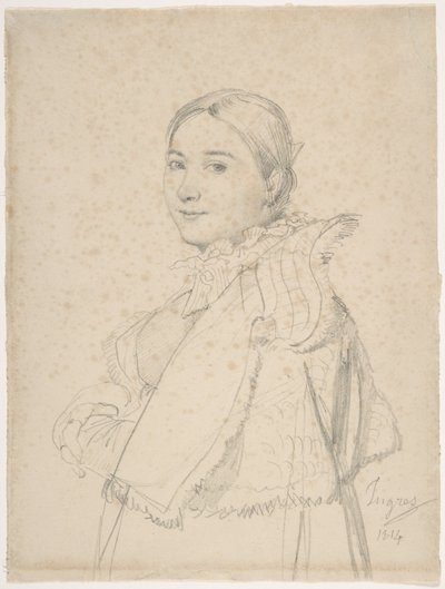 Madame Jean-Auguste-Dominique Ingres, født Madeleine Chapelle av Jean Auguste Dominique Ingres