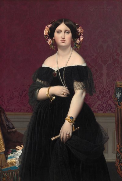 Madame Moitessier, 1851. av Jean Auguste Dominique Ingres