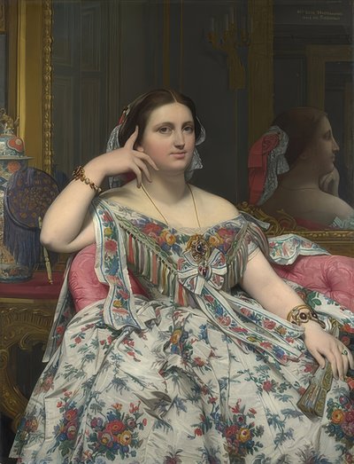 Madame Moitessier. 1856 av Jean Auguste Dominique Ingres