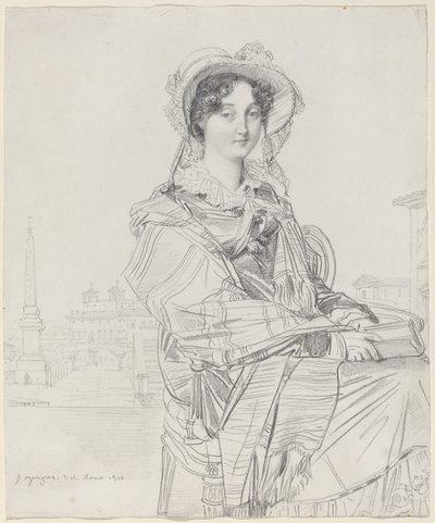 mars. Charles Badham av Jean Auguste Dominique Ingres