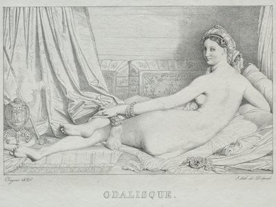 Odalisque, 1825. av Jean Auguste Dominique Ingres