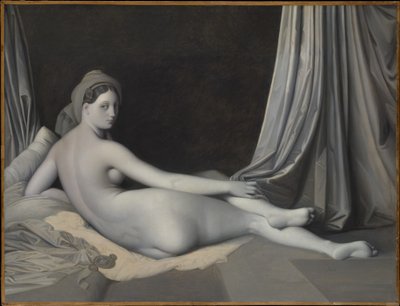 Odaliske i grisaille av Jean Auguste Dominique Ingres