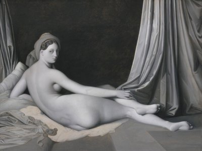 Odalisque in Grisaille, ca. 1824–34 (olje på lerret) av Jean Auguste Dominique Ingres