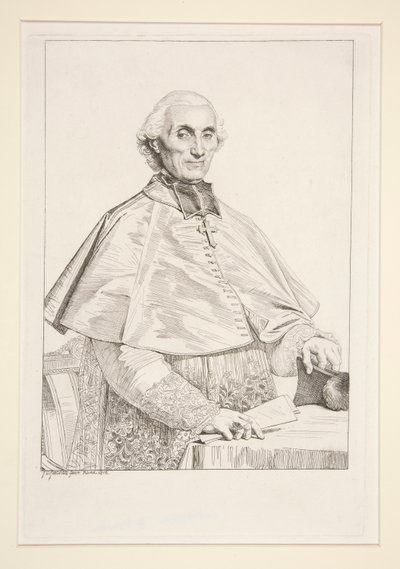 Portrett av Gabriel Courtois de Pressigny av Jean Auguste Dominique Ingres