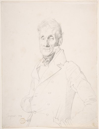 Portrett av en mann av Jean Auguste Dominique Ingres