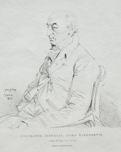 Sylvester Lord Glenbervie, 1815. av Jean Auguste Dominique Ingres