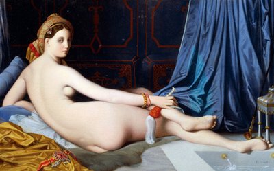 The Grande Odalisque (olje på lerret) av Jean Auguste Dominique Ingres