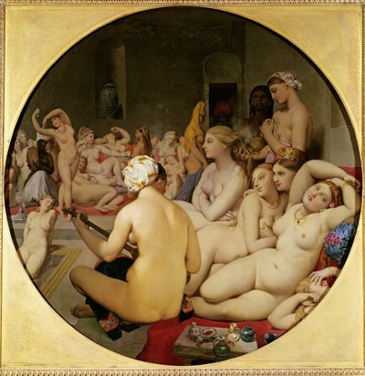 Det tyrkiske badet av Jean Auguste Dominique Ingres