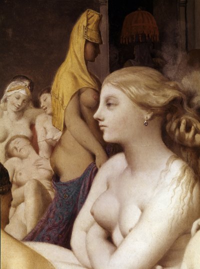 Det tyrkiske badet, detalj (1862, olje på tre) av Jean Auguste Dominique Ingres