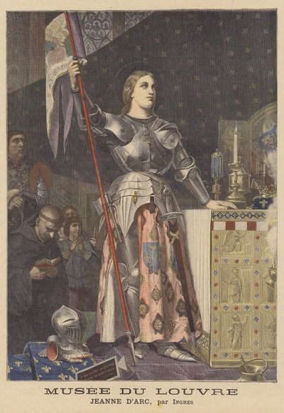 Jeanne d'Arc ved kroningen av Charles VII av Jean Auguste Dominique (after) Ingres