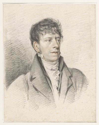 Portrett av Jan Hulswit av Jean Augustin Daiwaille