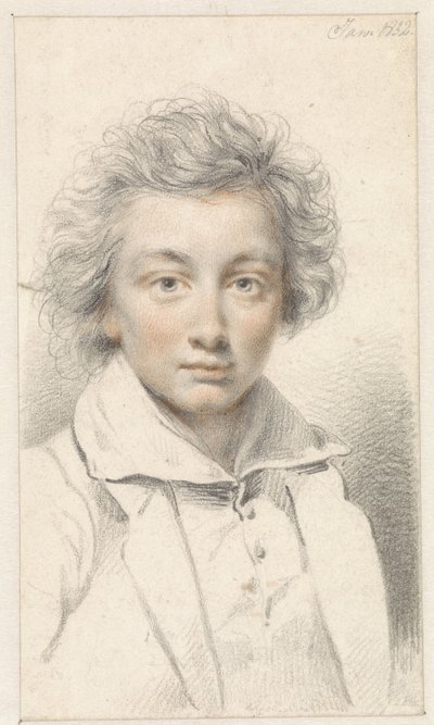 Portrett av en ung mann av Jean Augustin Daiwaille