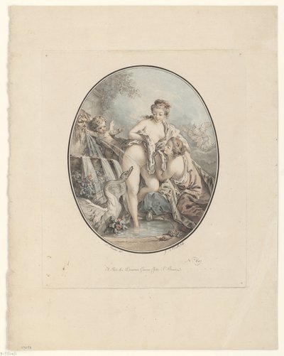 Leda og svanen av Jean Augustin Léveillé