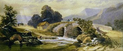 Den lille broen (akvarell) av Jean Baptiste Antoine Guillemet