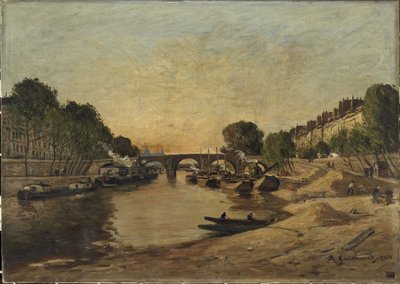 Die Seine und Pont Marie von Jean Baptiste-Antoine Guillemet