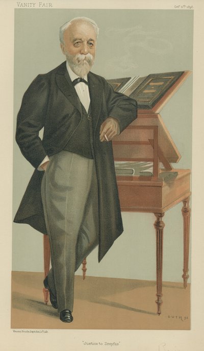 Monsieur Henri Brisson (farge litho) av Jean Baptiste (after) Guth