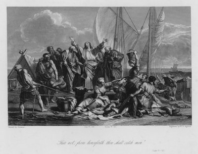 Mirakuløst utkast til fisk, Luke V av Jean-Baptiste (after) Jouvenet