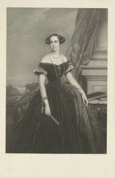 Portrett av Louisa Aug. wilh. Amalia av Preussen, konsort av prins Frederik uten bildetekst til Nic. De Keyser av Jean Baptiste Alfred Cornilliet