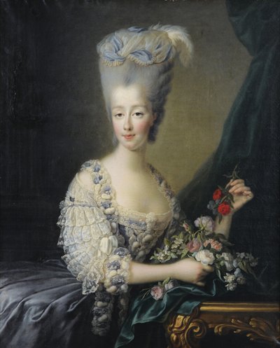 Prinsesse Maria Theresa av Savoy 1756-1805, grevinne av Artois av Jean Baptiste André Gautier Dagoty