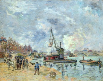 Ved Quay de Bercy i Paris, 1874 av Jean Baptiste Armand Guillaumin