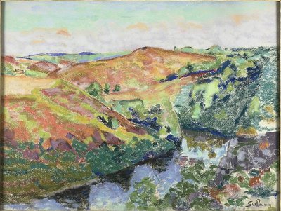 Landskap i Crozant av Jean Baptiste Armand Guillaumin