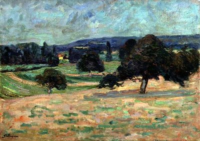 Landskap i Ile de France, ca. 1895 (olje på lerret) av Jean Baptiste Armand Guillaumin