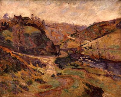 River in a Valley (olje på lerret) av Jean Baptiste Armand Guillaumin