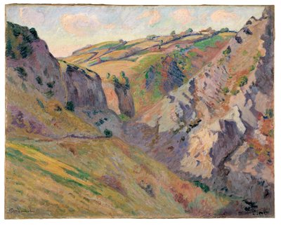 The Caverns of Prunal nær Pontgibaud (olje på lerret) av Jean Baptiste Armand Guillaumin