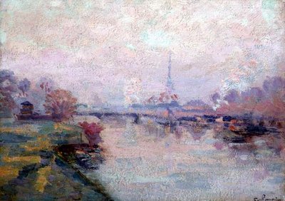 Seinen i Paris (olje på lerret) av Jean Baptiste Armand Guillaumin